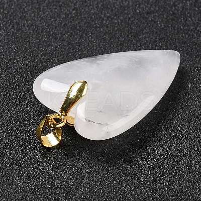 Natural Quartz Crystal Pendants G-E570-01G-12-1