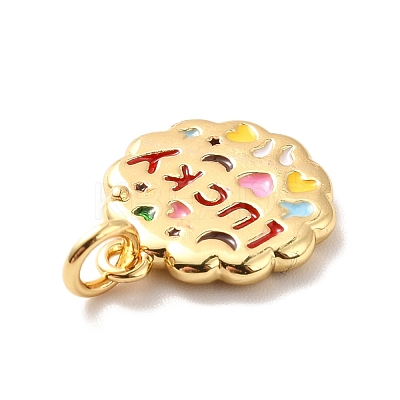 Rack Plating Brass Micro Pave Cubic Zirconia Pendants KK-M230-36G-1