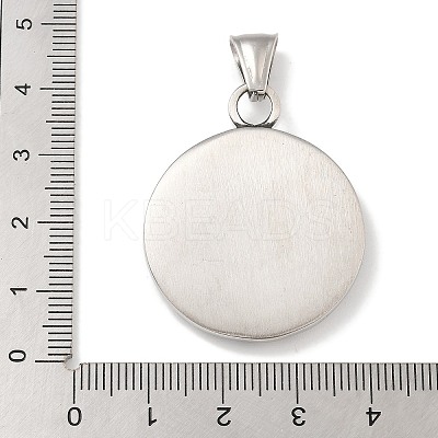 304 Stainless Steel Pendants STAS-Z097-10AS-1