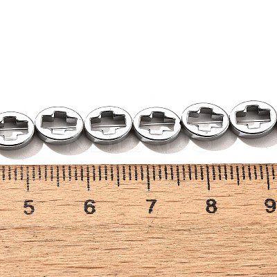 Electroplated Synthetic Non-magnetic Hematite Beads Strands G-L613-Z01-01G-1