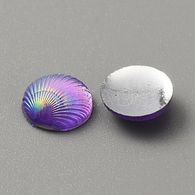 Opaque Resin Cabochons LS-CRES-WH0010-044B-1