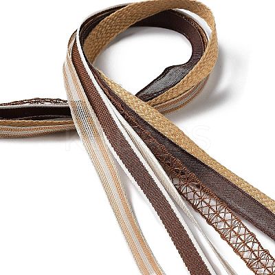 18 Yards 6 Styles Polyester Ribbon SRIB-C001-E02-1