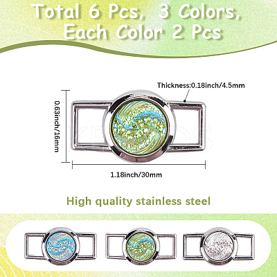 Alloy & Resin Shoelace Charms FIND-CP0002-94B-1