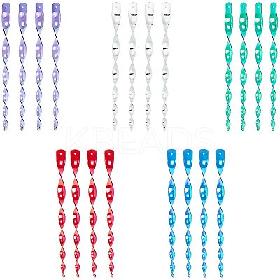 PVC Plastic Spiral Reflective Birds Repellent Safety Rod AJEW-GA0001-04-1