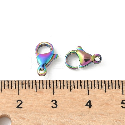 304 Stainless Steel Lobster Claw Clasps STAS-T065-11mm-34RC-1