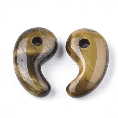 Natural Tiger Eye Pendants G-S294-07G-1
