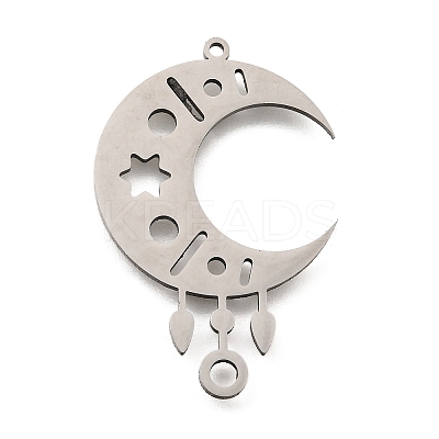 201 Stainless Steel Laser Cut Connector Charms LS-STAS-S176-04P-1
