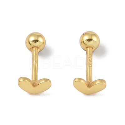 Heart 999 Fine Silver Cartilage Earrings for Women LS-EJEW-S215-29G-01-1