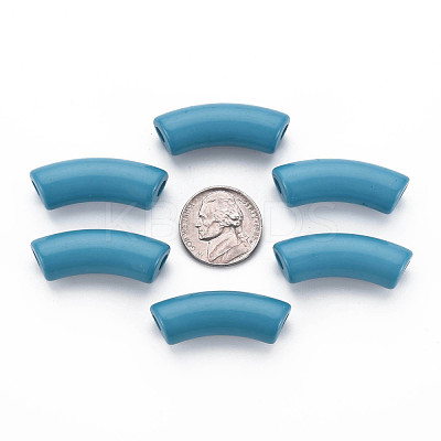 Opaque Acrylic Beads MACR-S372-001B-18-4530-1