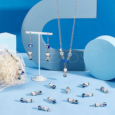 30Pcs Evil Eye Resin Pendants FIND-PH0008-15-1
