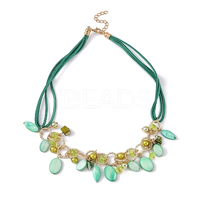 Bib Statement Necklaces LS-NJEW-WH0004-04G-1