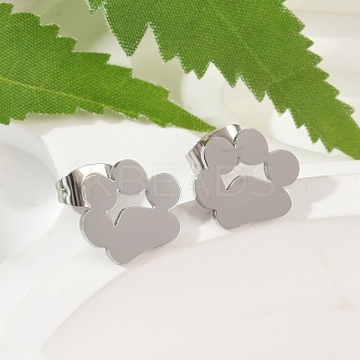 Tarnish Resistant 304 Stainless Steel Stud Earrings EJEW-E254-01P-1
