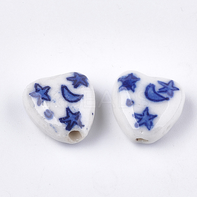 Handmade Porcelain Beads X-PORC-S498-58-1