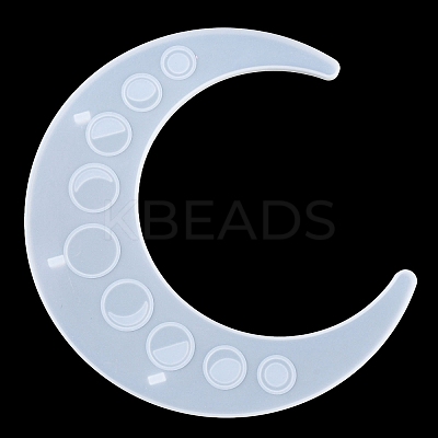 Moon Shape Floating Shelf DIY Silicone Molds Kit DIY-G093-02B-1