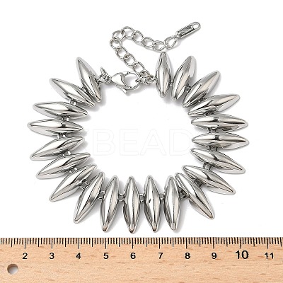 304 Stainless Steel Link Chain Bracelets for Women BJEW-Z134-03P-1