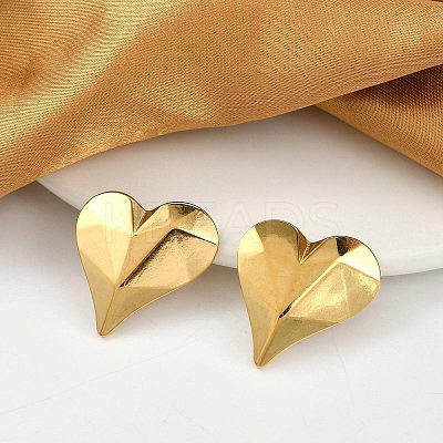 304 Stainless Steel Stud Earrings For Women LS-EJEW-B113-01G-03-1