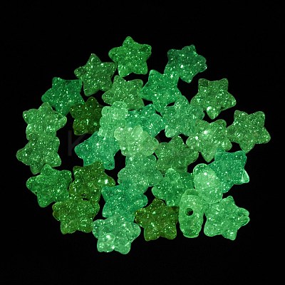 Luminous Transparent Acrylic Beads LACR-S001-07-1