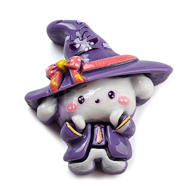 Opaque Resin Cute Puppy Cabochons CRES-P026-B05-1