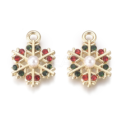 Golden Plated Alloy Charms PALLOY-L228-013G-1