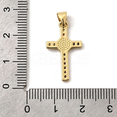 Brass Micro Pave Cubic Zirconia Pendants KK-I360-012G-01-1