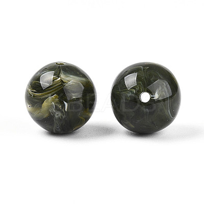 Round Acrylic Imitation Gemstone Beads OACR-R029-16mm-20A-1