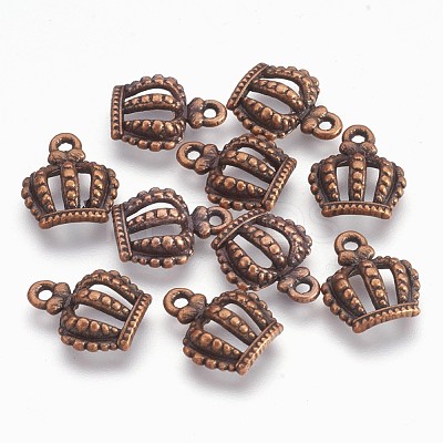 Tibetan Style Alloy Crown Charms EBB054Y-R-1