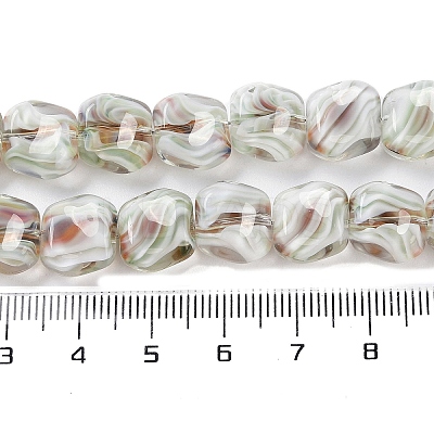 Handmade Milleflori Glass Beads Strands LAMP-M018-01A-03-1