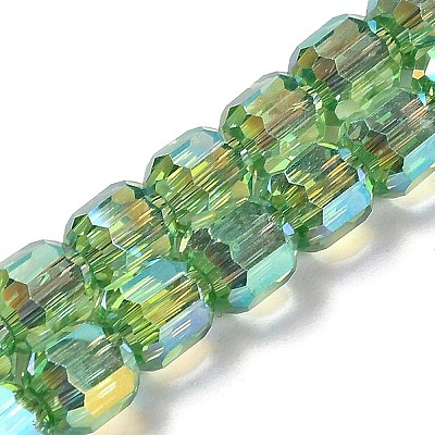 Electroplate Glass Beads Strands EGLA-D030-19K-1