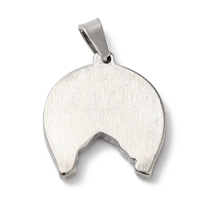 Non-Tarnish 304 Stainless Steel Pendants STAS-D069-05P-1