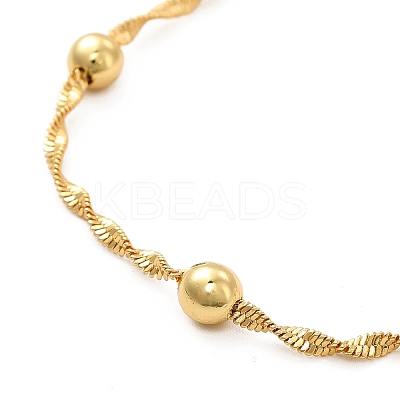 Rack Plating Brass Satellite Chain Necklace for Women NJEW-F304-01G-1
