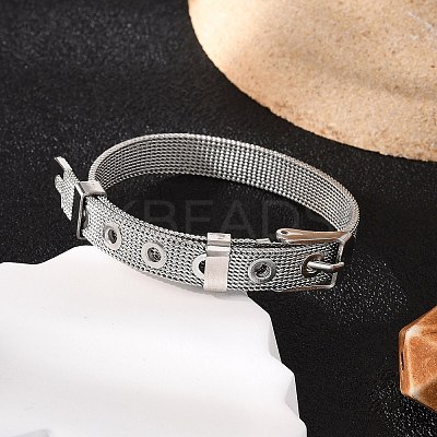 Tarnish Resistant Fashionable Unisex 304 Stainless Steel Watch Band Wristband Bracelets LS-BJEW-F065B-01-1