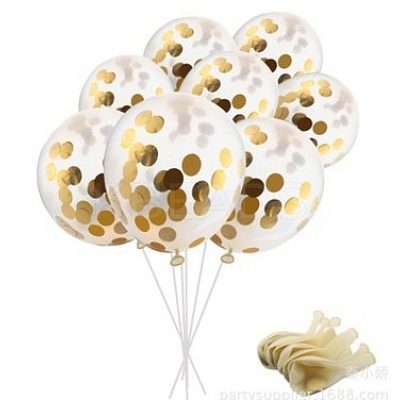 Confetti Balloon Latex LS-AJEW-WH0023-06-1