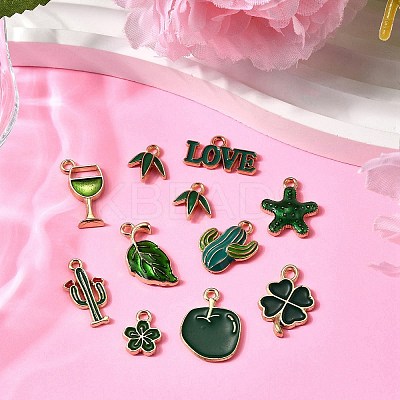 20Pcs 10 Styles Alloy Enamel Charms ENAM-FP0002-41-1