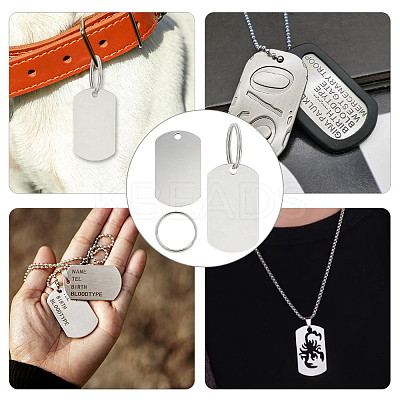 DIY Stainless Steel Keychain Making Kits DIY-OC0014-11B-1