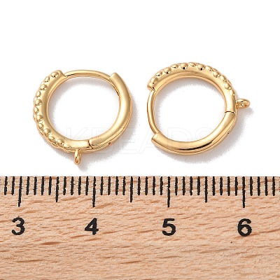 Brass Hoop Earrings Findings KK-B105-02G-1