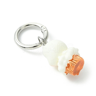 12Pcs 6 Style Animal Resin Pendant Shoe Charms HJEW-DR00001-1