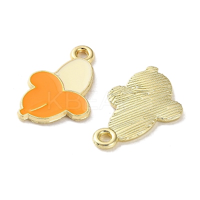 Fruit Alloy Enamel Charms PALLOY-S058-01LG-18-1