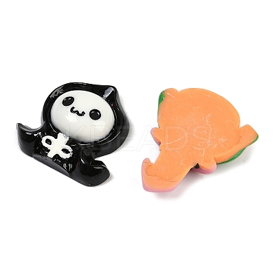 Mixed Halloween Theme Resin Cabochons CRES-MSMC003-01-1