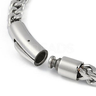 Non-Tarnish 304 Stainless Steel Wheat Chain Bracelets STAS-L692-001P-1
