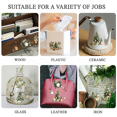 3 Sheets 3 Styles PVC Waterproof Decorative Stickers DIY-WH0404-169-1