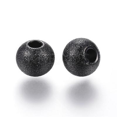 201 Stainless Steel Textured Beads Ion Plating(IP) STAS-P108-05B-1