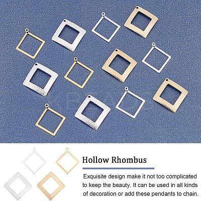 40Pcs 4 Style  Rack Plating Eco-friendly Brass Pendants KK-FH0004-06-1