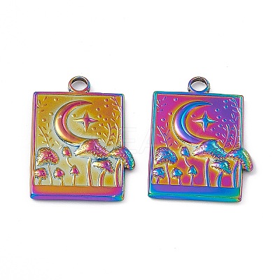 Ion Plating(IP) 304 Stainless Steel Bigs Pendants X-STAS-B031-16R-1