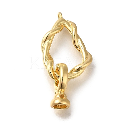 Brass Fold Over Clasps LS-KK-H480-18G-1
