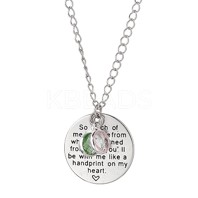 Teacher's Day Brass Cable Chains Necklaces NJEW-JN04692-1