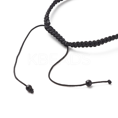 Acrylic Braided Bead Bracelet BJEW-JB08552-01-1