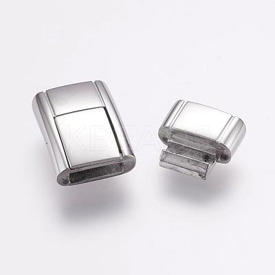 Tarnish Resistant 304 Stainless Steel Bayonet Clasps STAS-F122-35P-1