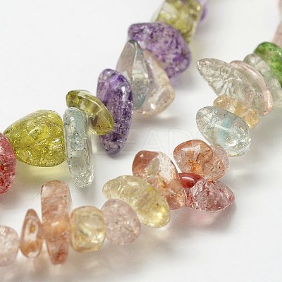 Crackle Glass Bead Strands LS-G-F328-18-1