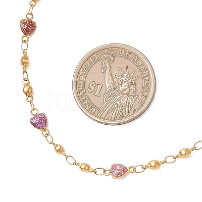 304 Stainless Steel Enamel Chain Necklace & Bracelet Sets SJEW-JS01378-1