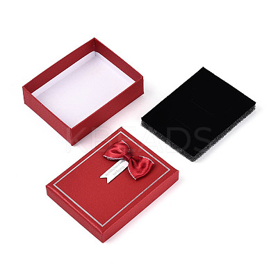 12Pcs 6 Colors Cardboard Jewelry Set Boxes CBOX-N015-02C-1